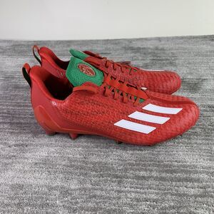 Adidas Adizero Football Cleats Mens 12 'Sriracha' Red Green NEW
